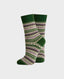 Fair Isle Casual Ankle Socks, Ivy Green | Really Wild Clothing | Flat Lay