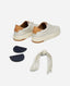 VYN Leather Trainers, Off White | Really Wild Clothing | Heels and Laces