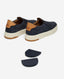 VYN Suede Slip On Trainers, Navy | Really Wild Clothing | Heels 