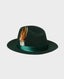 Huntingdon Fedora, Racing Green | Really Wild Clothing | Flat Lay