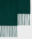 Oban Cashmere Scarf, Forest Green | Really Wild Clothing | Detail