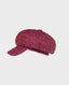 Tweed Baker Boys Hat, Red Mauve | Really Wild Clothing | Side