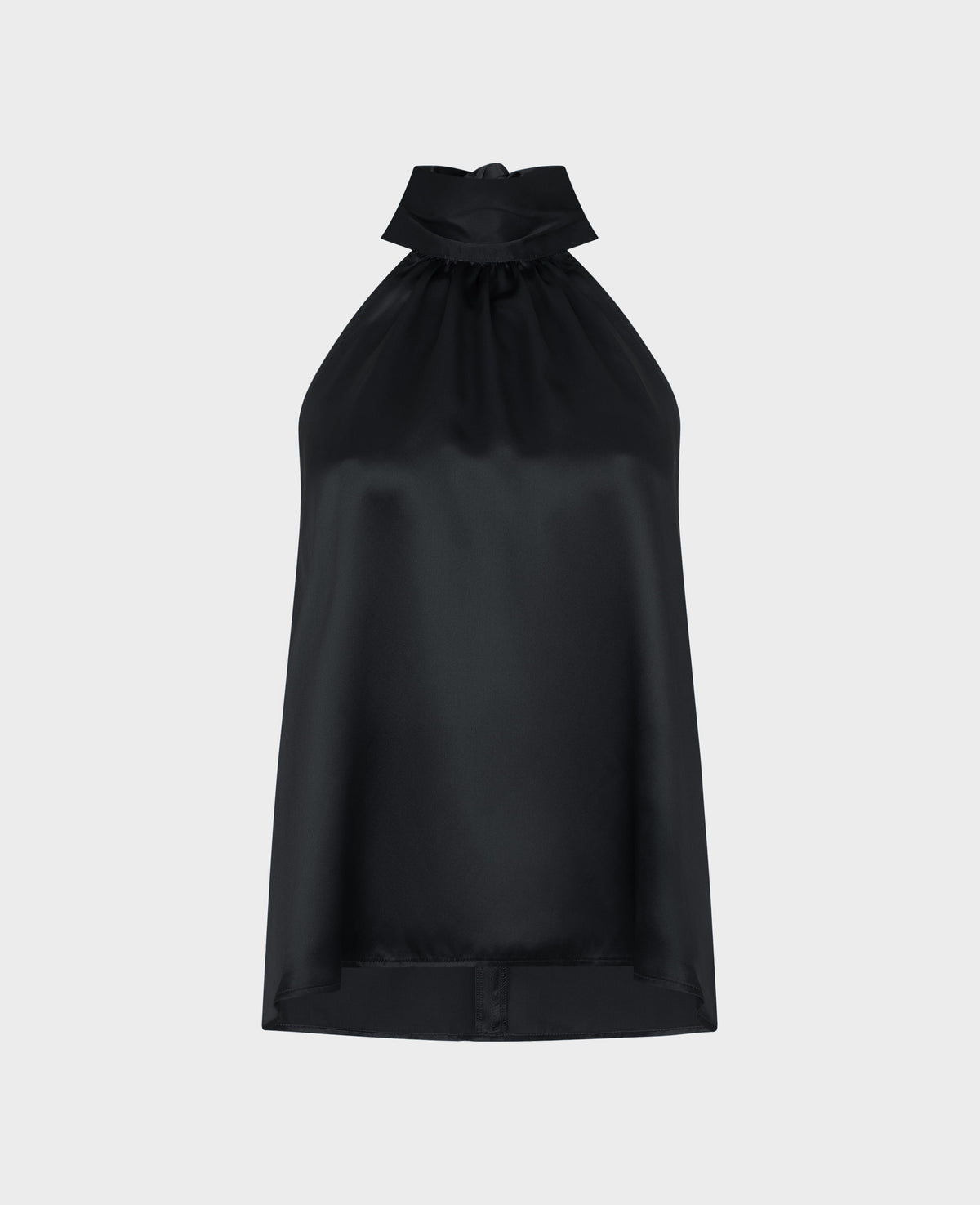 Gilli Silk Satin Tie Neck Blouse