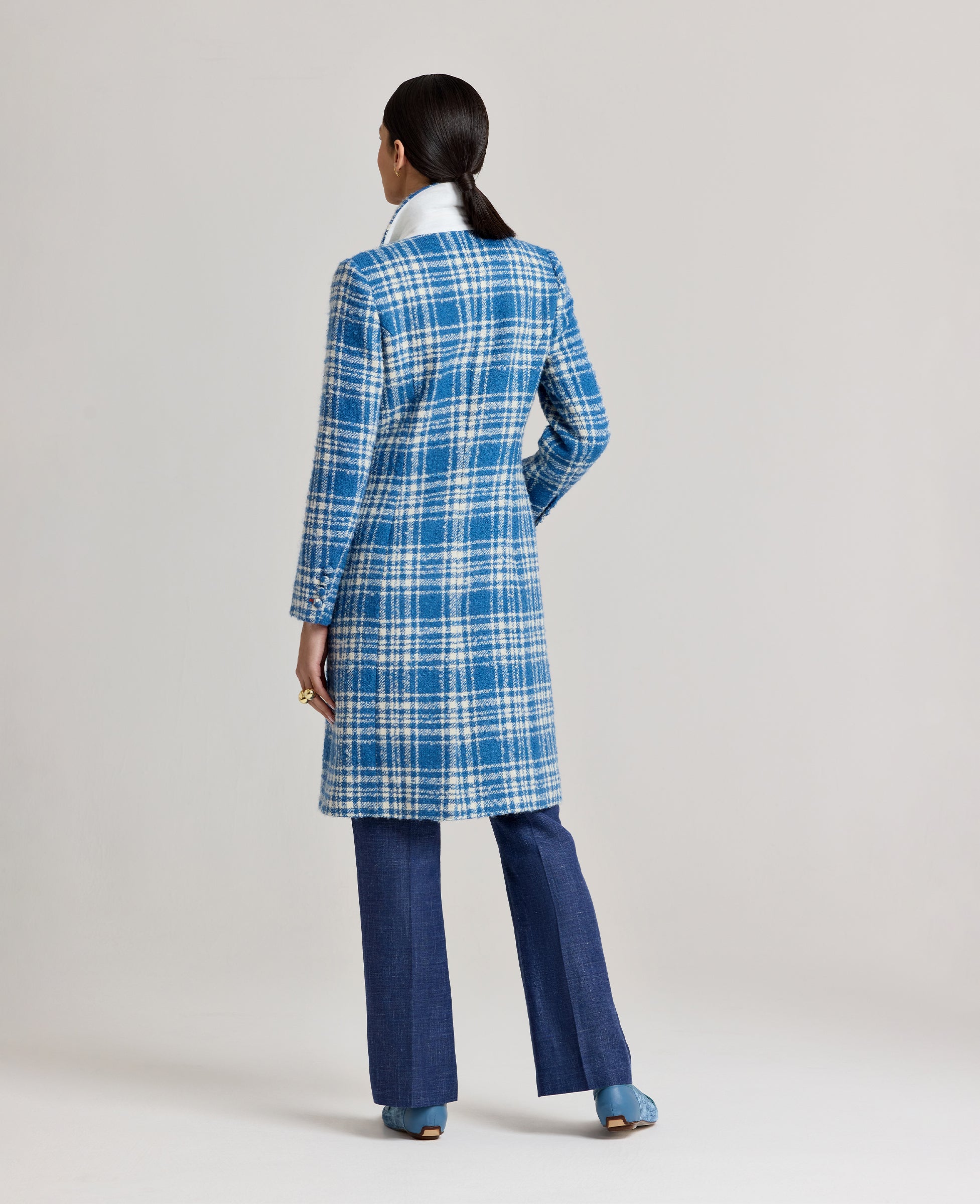 ジャケット・アウター Her lip to Checked Pattern Wool Coat Her lip