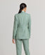 Jackie check tweed jacket in sea green, back view