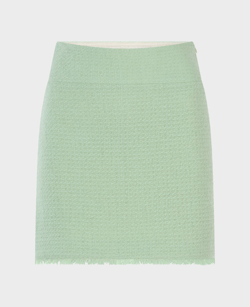 Gabrielle Wool Boucle Skirt