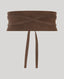 Suede Cummerbund in Chocolate