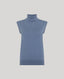 Front view of our Sharon Roll-Neck in Airforce blue will ensure you stand out in the crowd. Wear under tweed for a day out, or with tailoring for a more formal occasion. The high neckline lends a touch of timeless elegance to this classic staple.