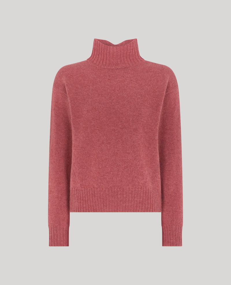 Lambswool High-Neck Sweater