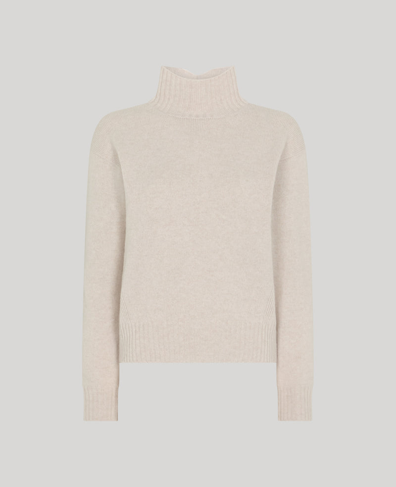 Lambswool High-Neck Sweater