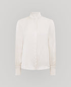 Cliveden Silk Fixed Tie Neck Blouse