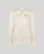 Cliveden Silk Fixed Tie Neck Blouse