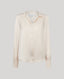 Daphne Open Neck Shirt In Winter Ivory