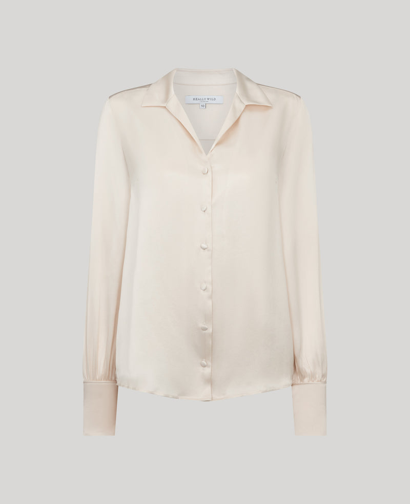 Daphne Silk Open Neck Shirt