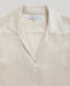 Daphne Open Neck Shirt In Winter Ivory