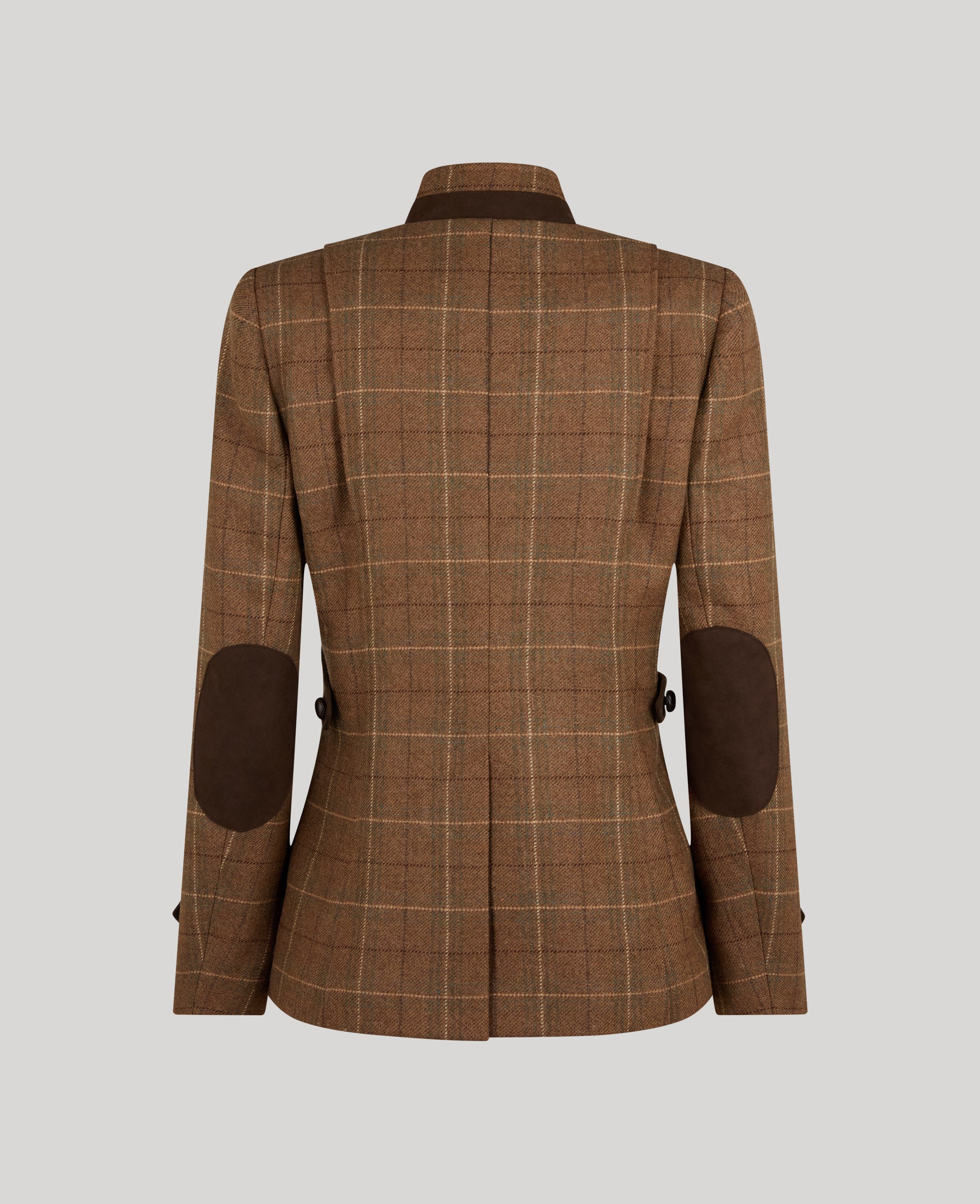 Balmoral Tweed Country Jacket - Chestnut Brown Check | Really Wild