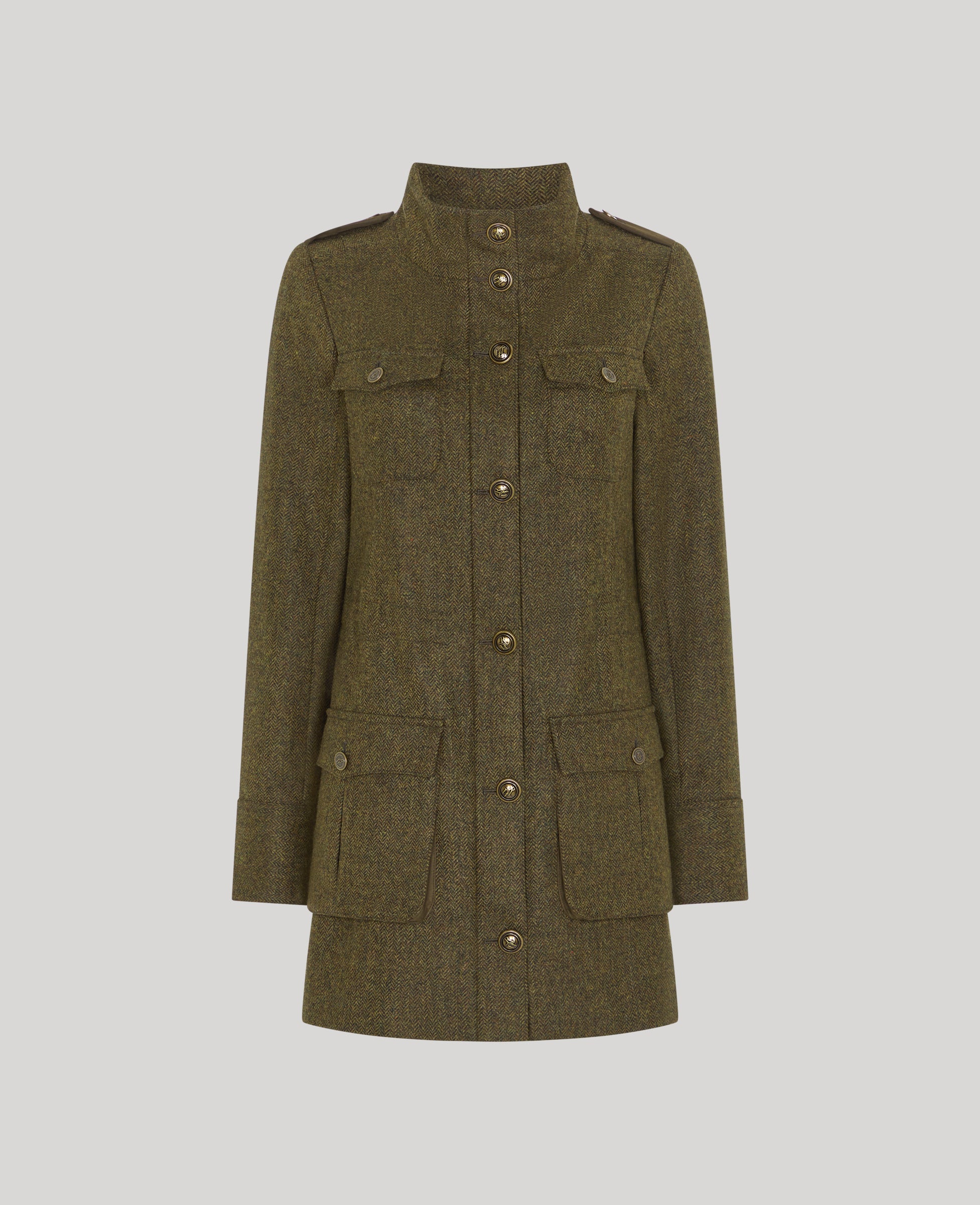 Beaufort Tweed Longline Field Parka - Forrest Green | Really Wild ...