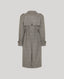 Chelsea Wool Check Trench Coat