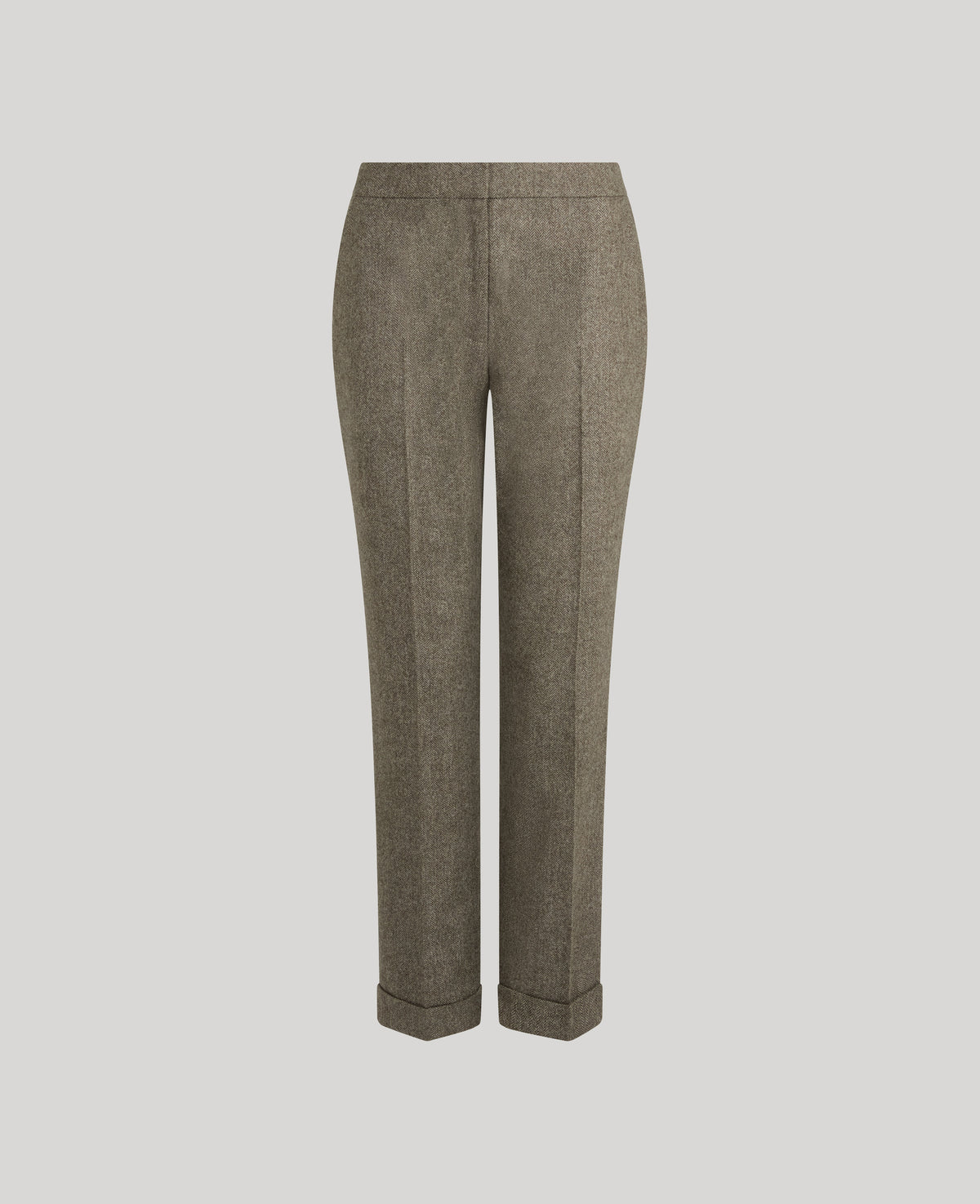 Belgravia Tweed Slim Turn up Trousers