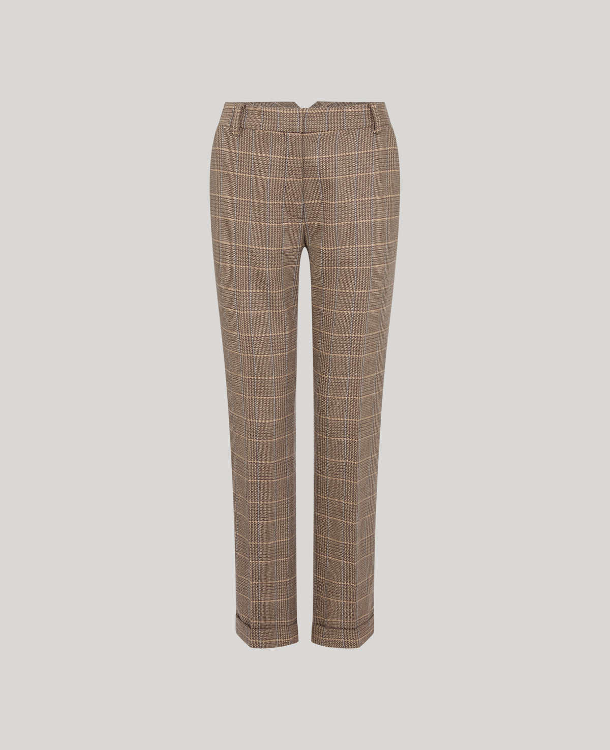 Kensington Tweed Turn Up Trousers