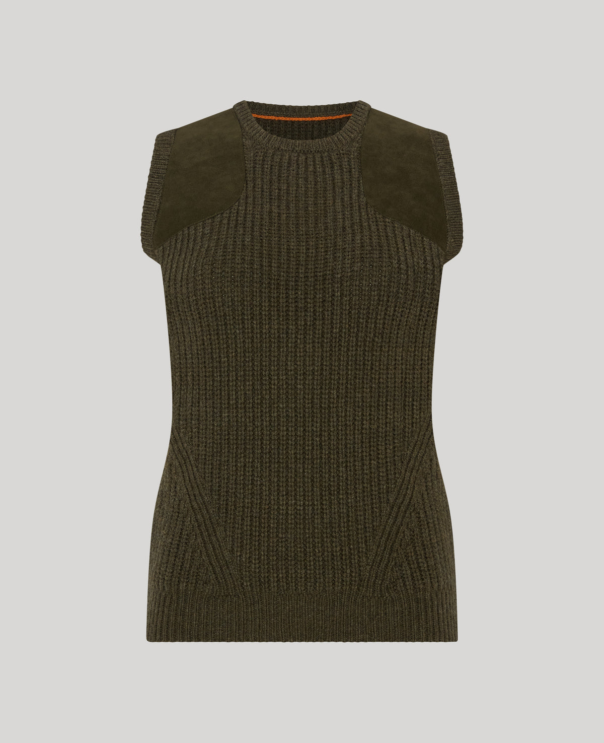 Crew Neck Tank Alcantara Patches