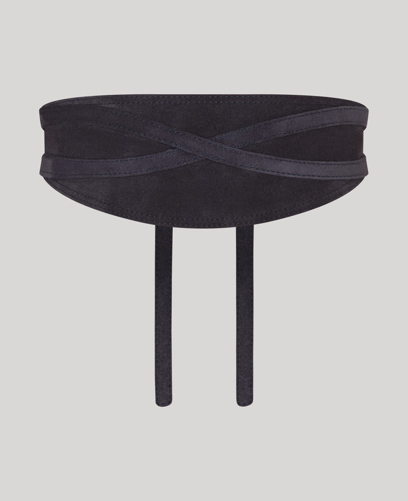 New Shape Suede Cummerbund
