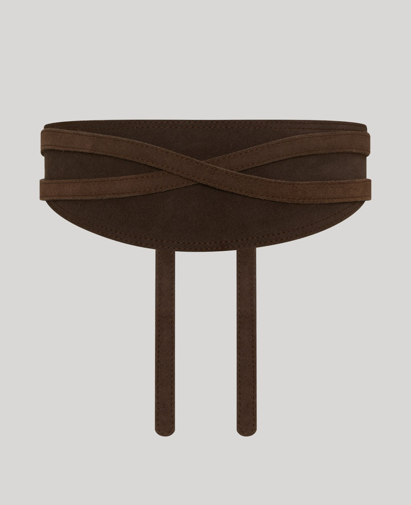 New Shape Suede Cummerbund