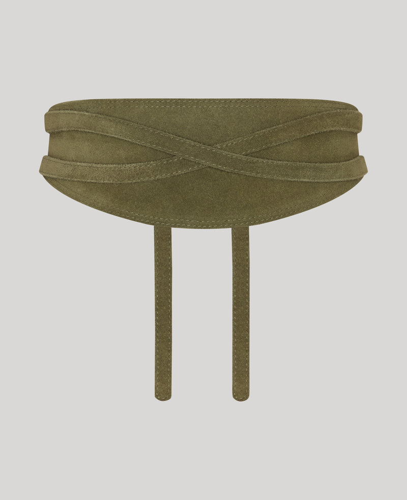 New Shape Suede Cummerbund