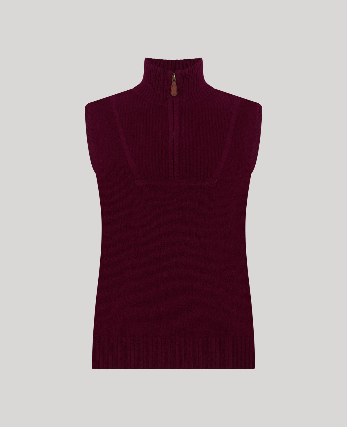 Madeline Cashmere Zip Up Tank