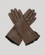 Sophie Leather Gloves With Fur Cuffs