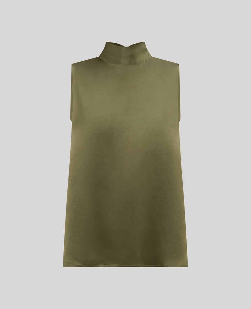 Cadogan Silk Tie Neck Blouse