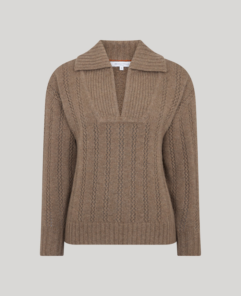 Madeline Cashmere Lace Sweater