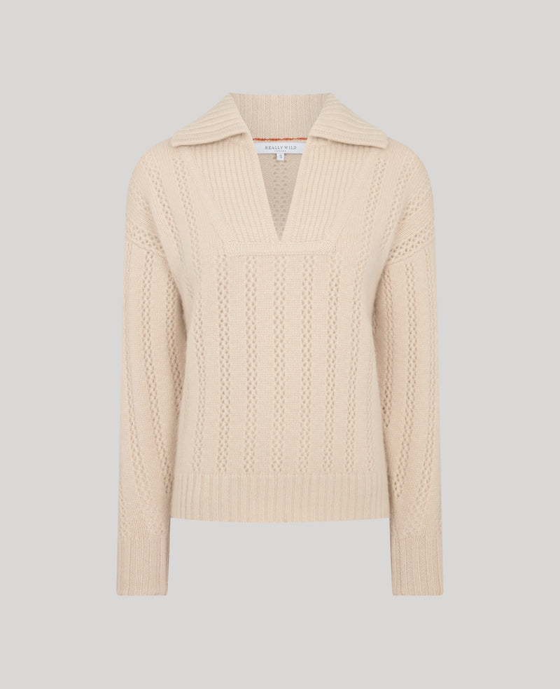 Madeline Cashmere Lace Sweater