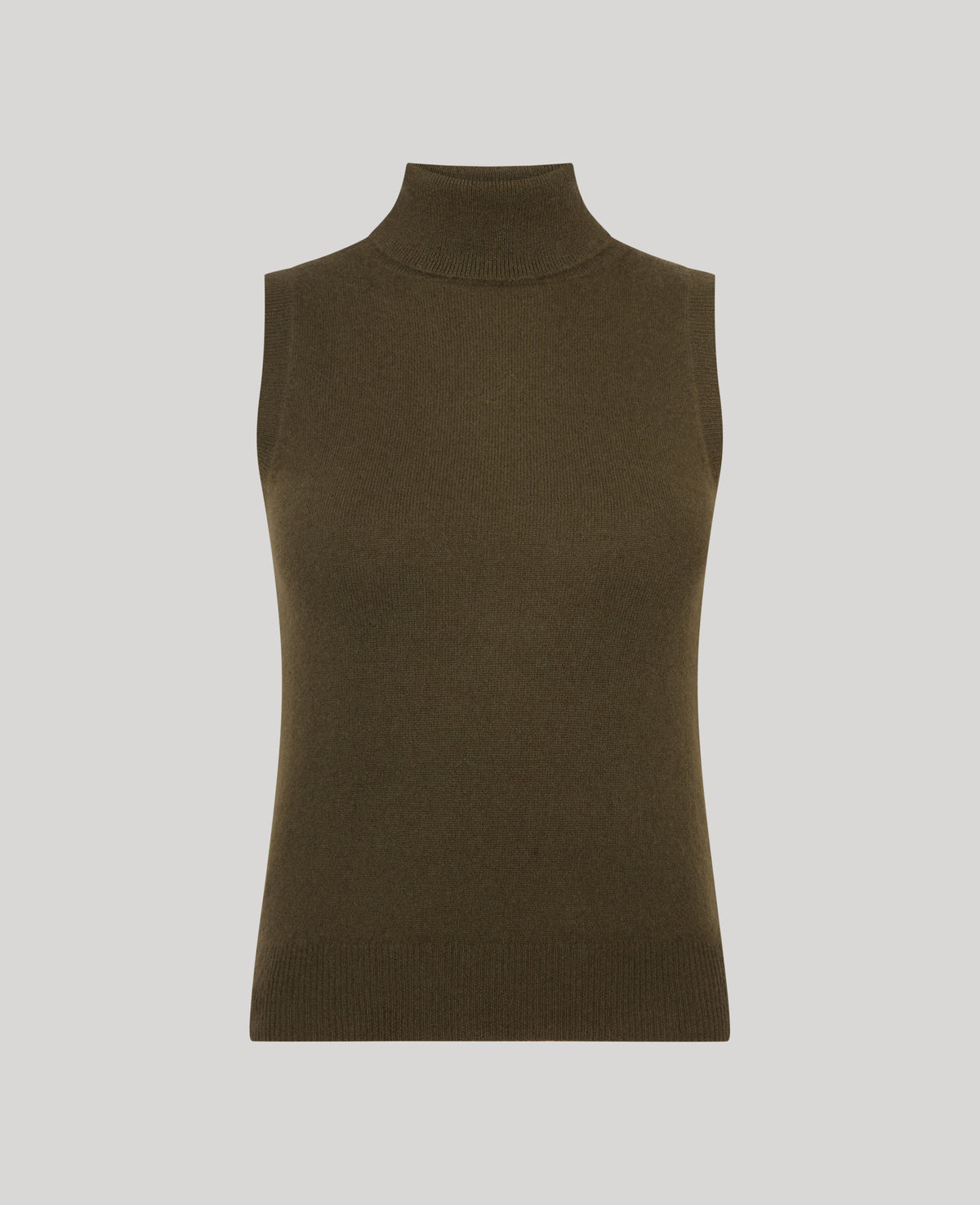 Madeline Cashmere Roll Neck Tank