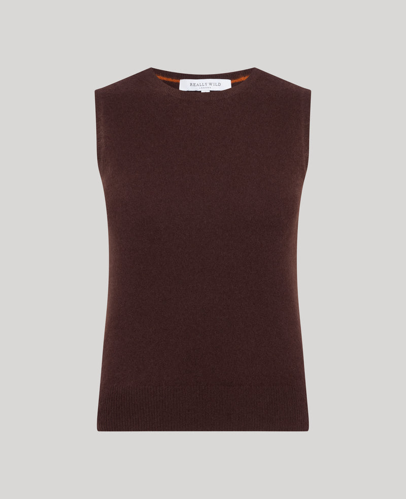 Madeline Cashmere Round Neck Tank