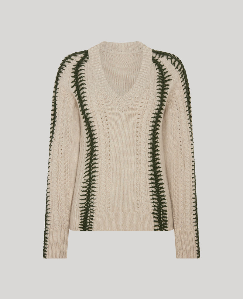 Jasmine Lambswool V-Neck Sweater