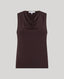 Eton Silk Sleeveless Cowl Neck Blouse