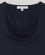 Rosa Jersey Cowl Neck Shift Dress
