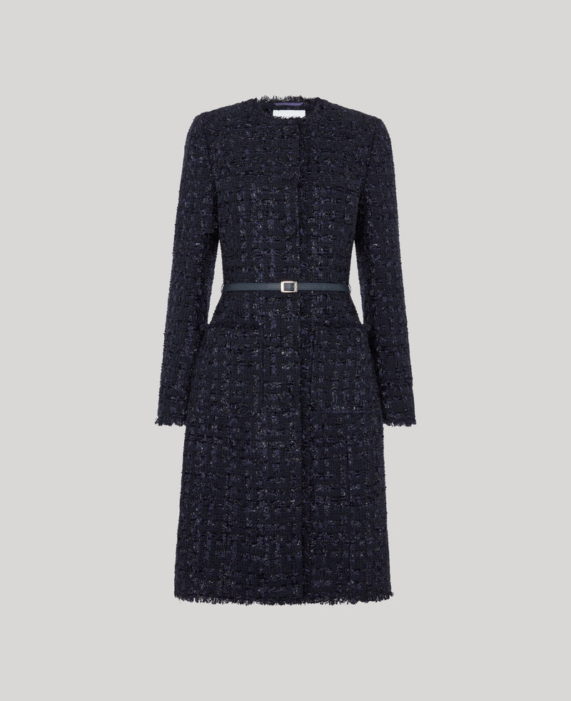 Audrey Bouclé Belted Coat