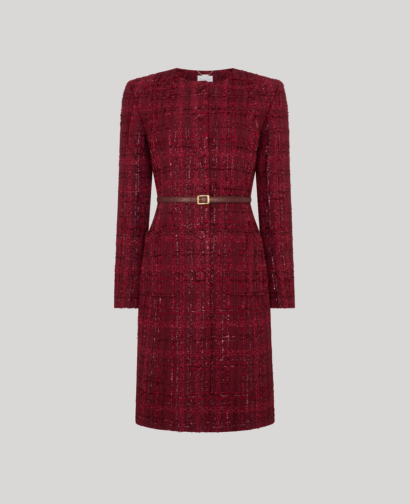 Audrey Bouclé Belted Coat