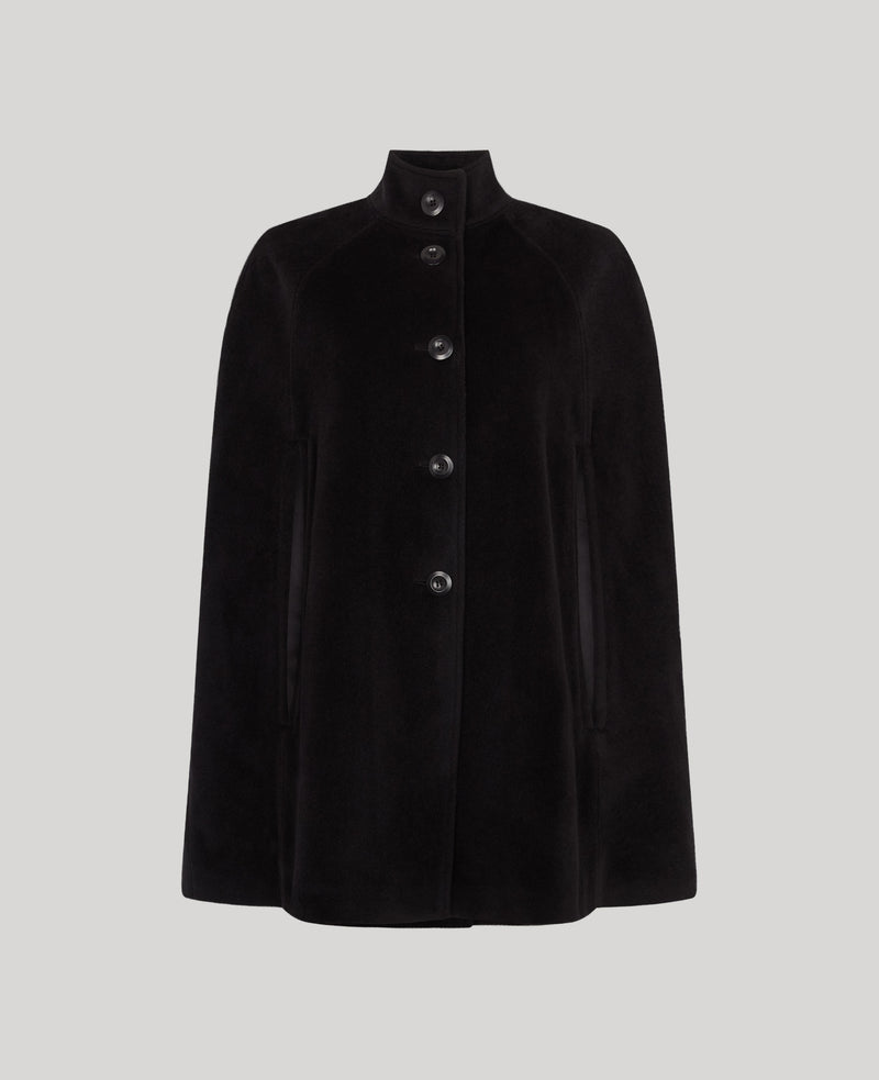 Belvedere Merino Wool Funnel Neck Cape