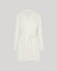Bianca Merino Wool Mid Length Slim Wrap Coat