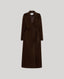 Bianca Merino Wool Long Slim Wrap Coat