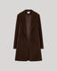 Bianca Merino Wool Mid Length Slim Wrap Coat