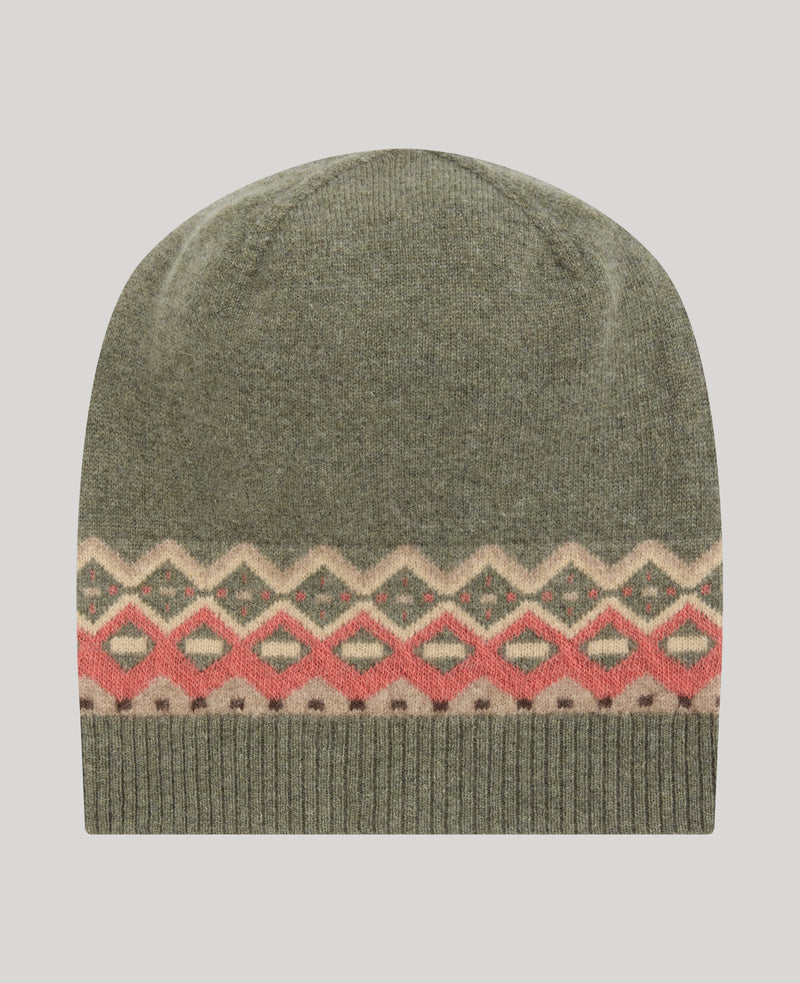 Fairisle Cashmere Beanie