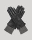 Leather Gloves with Knitted Cuff