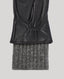 Leather Gloves with Knitted Cuff