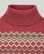 Fairisle Cashmere Roll Neck Tank