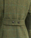 Back details on Blenheim Tweed Country Jacket in Moss Green Check