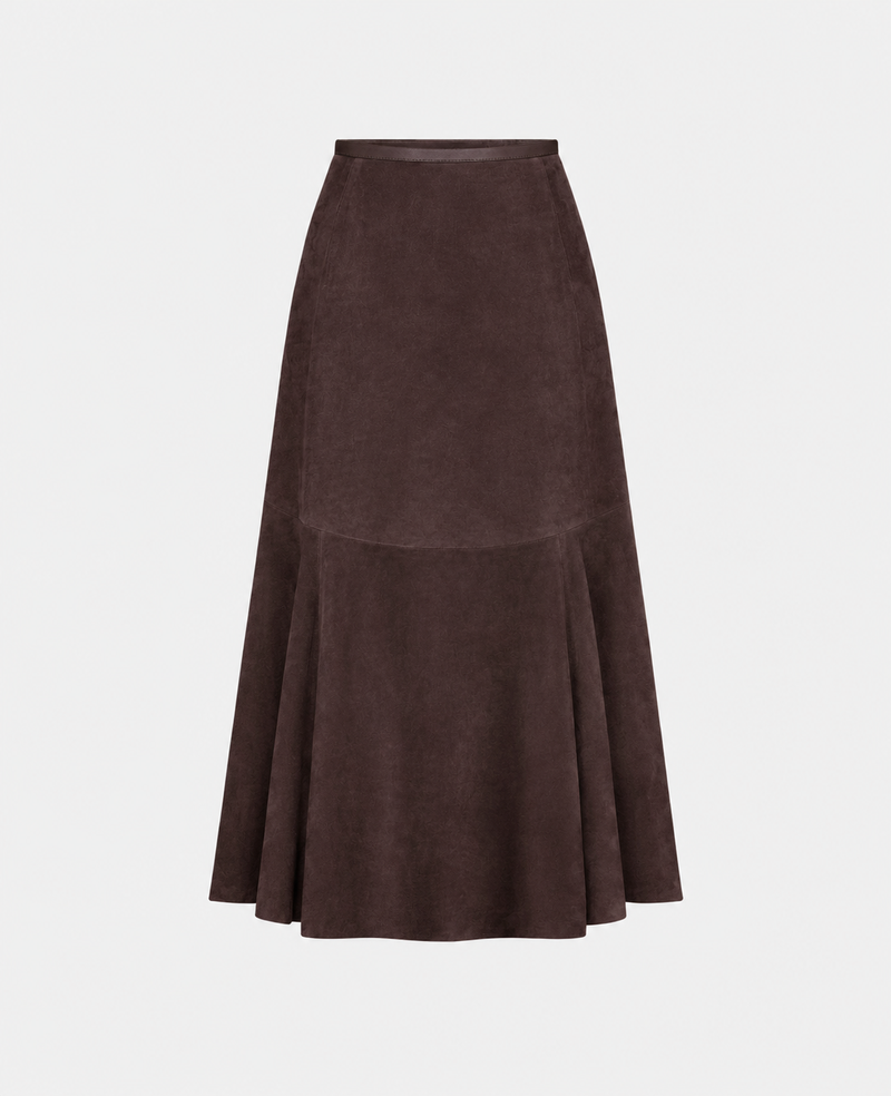 Suede Flippy Skirt